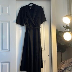 Asos Black Wrap Dress